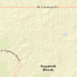 Sugarmill Woods Street Map