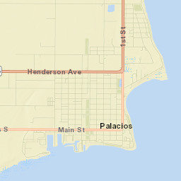 Palacios Street Map