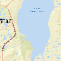 Howey-in-the-Hills Street Map