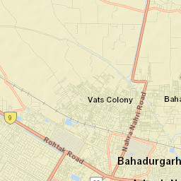 Bahadurgarh Street Map