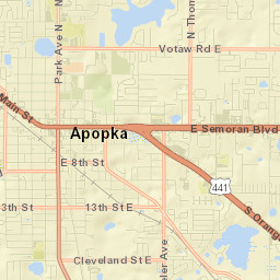 Apopka Street Map