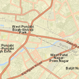 Pitampura Street Map