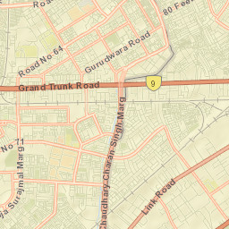 North East Delhi Street Map