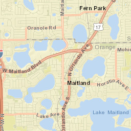 Fern Park Street Map