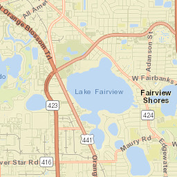 Fairview Shores Street Map