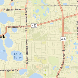 Winter Park Street Map