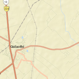 Gulaothi Street Map