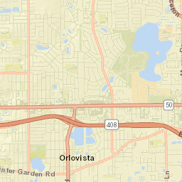Orlovista Street Map