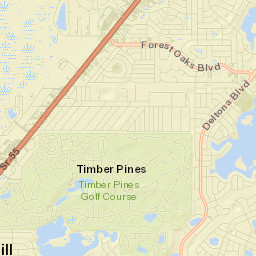 Timber Pines Street Map