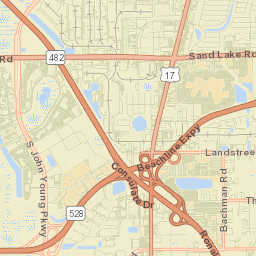 Sky Lake Street Map