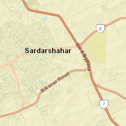 Sardarshahr Street Map