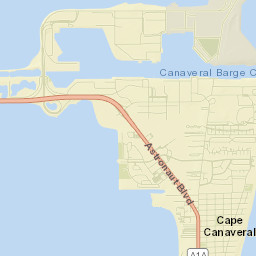 Cape Canaveral Street Map