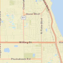 Cocoa West Street Map