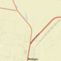 Refugio Street Map