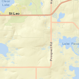 Saint Leo Street Map