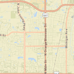 Kissimmee Street Map