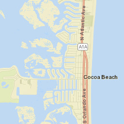 Cocoa Beach Street Map