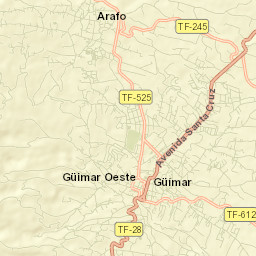 Arafo Street Map
