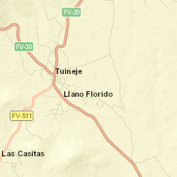 Tuineje Street Map