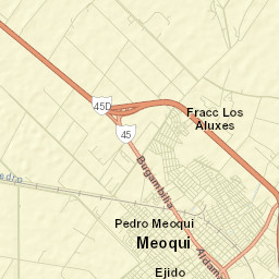 Meoqui Street Map
