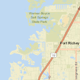 Port Richey Street Map