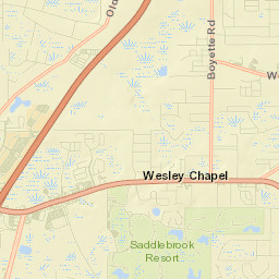 Wesley Chapel Street Map