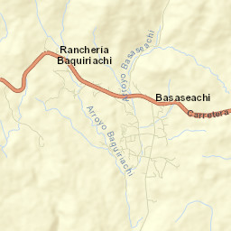 Basaseachic Street Map