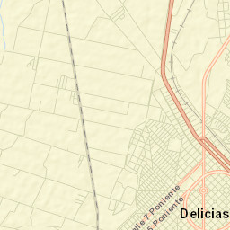 Ciudad Delicias Street Map