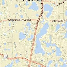 Land O' Lakes Street Map