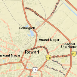 Rewari Street Map