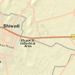 Bhiwadi Street Map