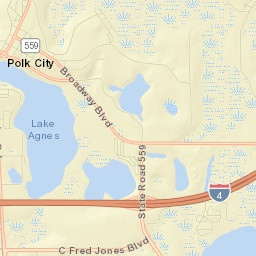 Polk City Street Map