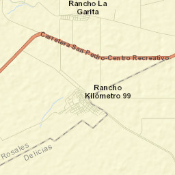 Kilómetro Noventa y Nueve Street Map