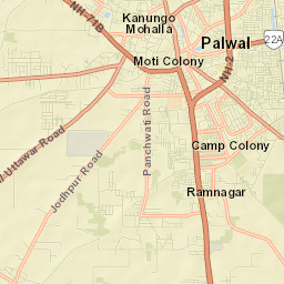 Palwal Street Map