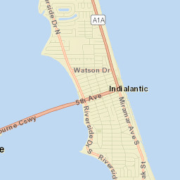 Indialantic Street Map
