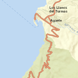 Agaete Street Map