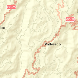 Valleseco Street Map
