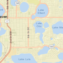 Winter Haven Street Map
