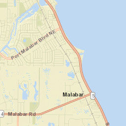 Malabar Street Map