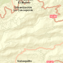 Santa Brígida Street Map