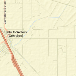 Estación Conchos Street Map