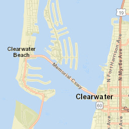 Clearwater, Florida Street Map