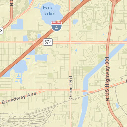 East Lake-Orient Park Street Map