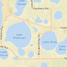Cypress Gardens Street Map