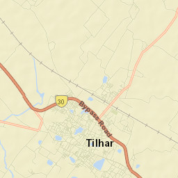 Tilhar Street Map