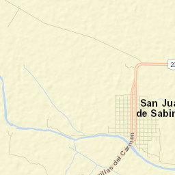 San Juan de Sabinas Street Map