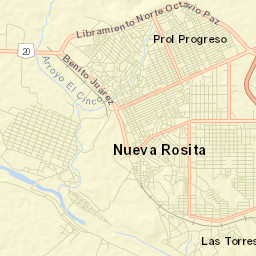 Nueva Rosita Street Map