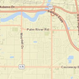 Palm River-Clair Mel Street Map