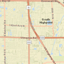 Pinellas County Street Map