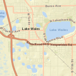Lake Wales Street Map